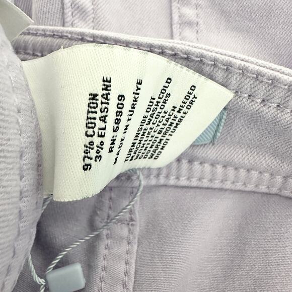 Antonio Melani Alexandra Wide Leg Jeans Cropped High Waist Lavender US 2 NWT - Picture 8 of 8